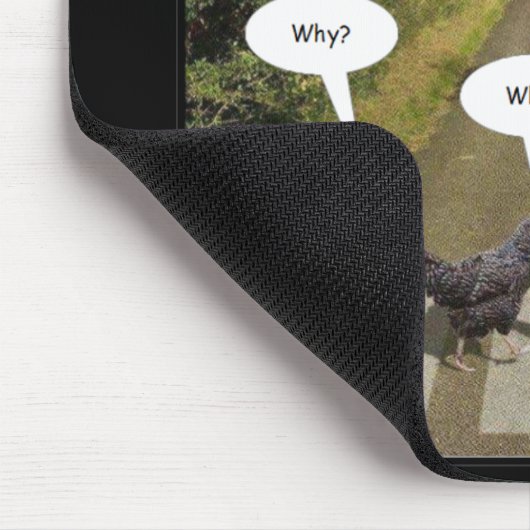 Warum sind die Hühner die Straße überquert? Mousepad (Ecke)