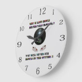 Warum sind die Rasenbögen besser als der Bowling? Große Wanduhr (Winkel)