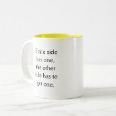 Warum sind Rechtsanwälte wie nukleare Waffen? Zweifarbige Tasse (Vorderseite Links)