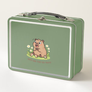 Warum sind sie so winzig Capybara & Friends Kinder Metall Brotdose
