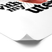 Warum sind Sie von meinen Gebärden besessen - Poster (Ecke)