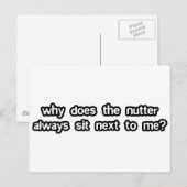 Warum sitzt der Nutter neben mir? Postkarte (Vorne/Hinten)