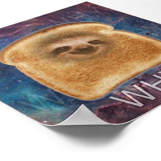 Warum Sloth Poster (Ecke)