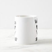 Warum so ernst? Gruseliges Lächeln Kaffeetasse (Mittel)