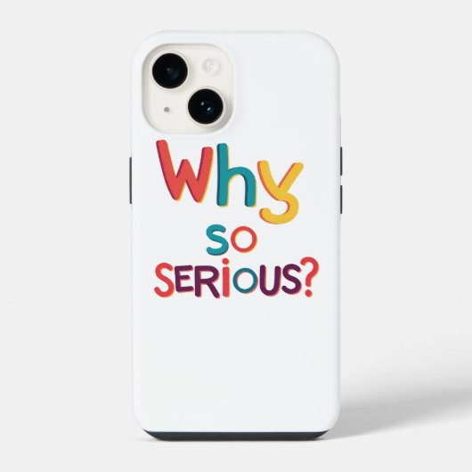 Warum so ernst? iPhone hülle (Rückseite)