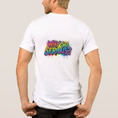 Warum so ernst Tri-Blend shirt (Rückseite)