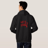 Warum so seriöser Klassiker Hoodie (Schwarz voll)