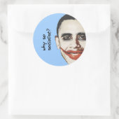 Warum so sozialistischer Autoaufkleber schwarz? Runder Aufkleber (Tasche)