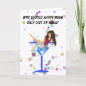 Warum sollte die glückliche Stunde nur einen Gebur Karte (Vorderseite)