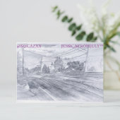 Warum sollten wir uns kümmern? RSVP karte (Stehend Vorderseite)