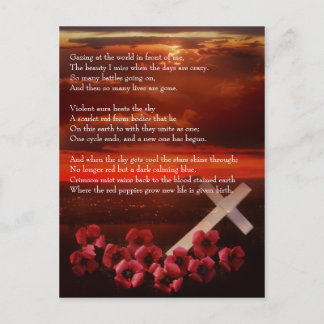 Warum Sonnenuntergänge rot sind Postkarte