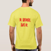 Warum sprechen Sie noch? T-Shirt (Rückseite)