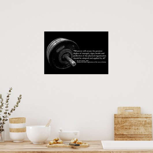 Warum trainieren? poster (Küche)