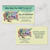 Warum tun Wartezeit für IHN es? Visitenkarte (Vorne/Hinten)