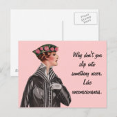 Warum tust du nicht... postkarte (Vorne/Hinten)