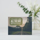 Warum überhaupt gehen postkarte (Stehend Vorderseite)