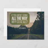 Warum überhaupt gehen postkarte (Vorne/Hinten)