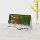 Warum überquerte das Huhn die Straße? Karte (Gelbe Blume)