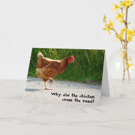 Warum überquerte das Huhn die Straße? Karte (Gelbe Blume)