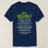 Warum Vegan Vegetarisches Veganismus Pflanzenbasie T-Shirt (Design vorne)