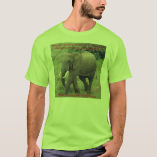 Warum verschobener Elefant 2 T-Shirt