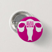 Warum waren Sie so mit mir besessen? Button (Vorne & Hinten)