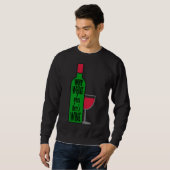 Warum Weinflasche Sweatshirt (Vorne ganz)