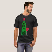 Warum Weinflasche T-Shirt (Vorne ganz)