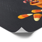Warum Will OoO Candy? Spooky Halloween Szene Poster (Ecke)