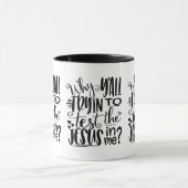 Warum willst du versuchen, den Jesus in mir zu tes Tasse (Zentrum)