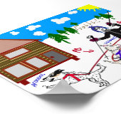 Warum wir LIEBE Skijoring! Poster (Ecke)