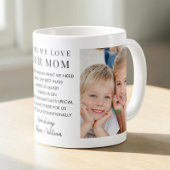 Warum wir Mama lieben Foto Kaffeetasse