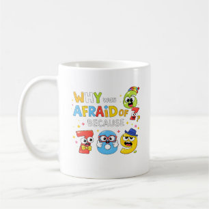 Warum Zahlen Angst lustiges Mathe-Design für Kinde Kaffeetasse