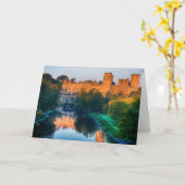 Warwick Castle Blank Grußkarte Karte (Gelbe Blume)