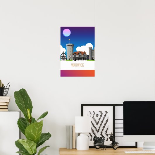 Warwick, England Poster (Heimbüro)