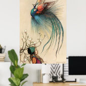 Warwick Goble das Mädchen und den Vogel des Paradi Poster (Heimbüro)