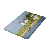 Warwick Neck Lighthouse, Rhode Island Bath Mat Badematte (Schrägansicht)