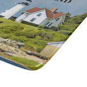 Warwick Neck Lighthouse Rhode Island Cutting Board Schneidebrett (Ecke)