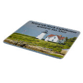 Warwick Neck Lighthouse Rhode Island Cutting Board Schneidebrett (Ecke)