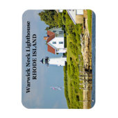 Warwick Neck Lighthouse, Rhode Island Foto Magnet (Vertikal)