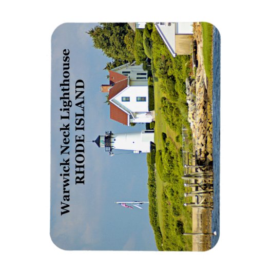 Warwick Neck Lighthouse, Rhode Island Foto Magnet (Vertikal)