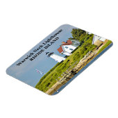 Warwick Neck Lighthouse, Rhode Island Foto Magnet (Linke Seite)