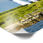 Warwick Neck Lighthouse, Rhode Island Foto Print (Ecke)