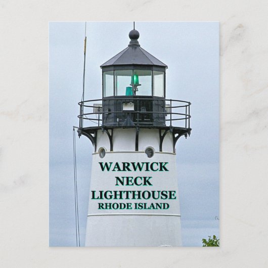 Warwick Neck Lighthouse, Rhode Island Postcard Postkarte (Vorderseite)