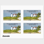 Warwick Neck Lighthouse, Rhode Island Stickers (Blatt)