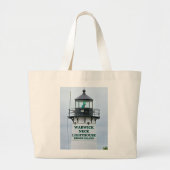 Warwick Neck Lighthouse, Rhode Island Tote Bag Jumbo Stoffbeutel (Vorne)