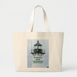 Warwick Neck Lighthouse, Rhode Island Tote Bag Jumbo Stoffbeutel