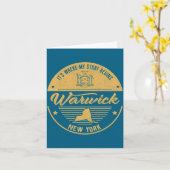 Warwick New York Its Where My Story Begins Karte (Gelbe Blume)