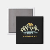 Warwick New York Mountain Sunset Sunrise Ny Magnet (Vorderseite/Rückseite)