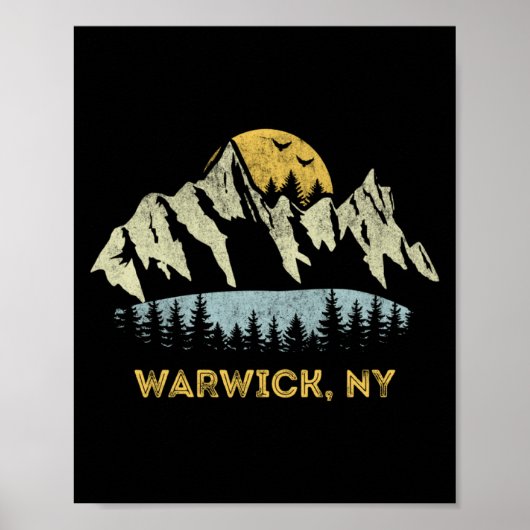 Warwick New York Mountain Sunset Sunrise Ny  Poster (Vorne)